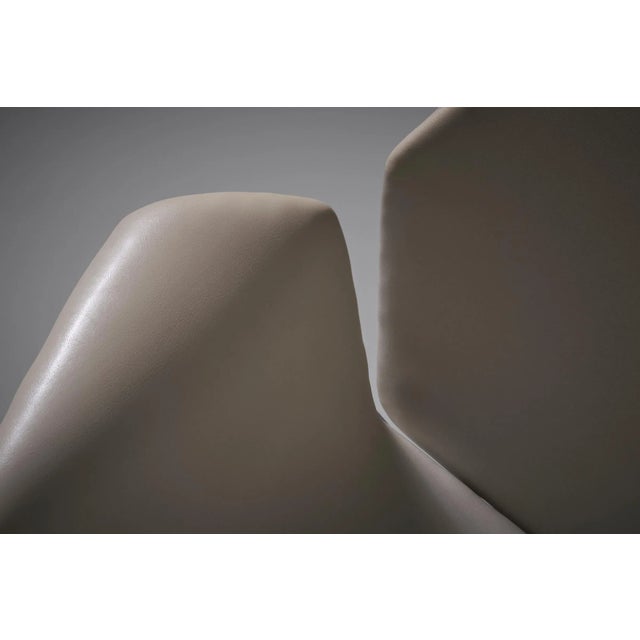 Metal Italian Lotus Lounge Chair by Augusto Bozzi for Saporiti, 1960s For Sale - Image 7 of 13