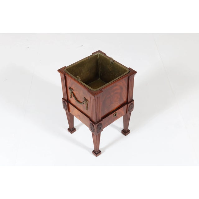 Antique Dutch Mahogany Louis XVI Wine Cooler, 1790s For Sale - Image 9 of 10