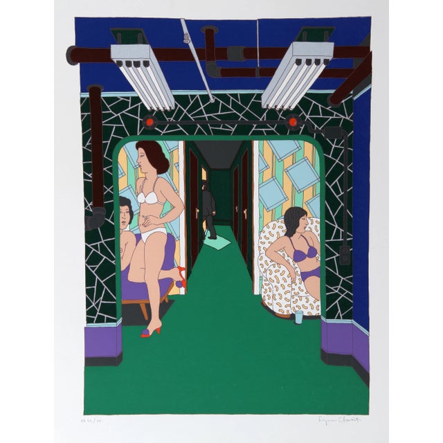 The Massage Parlor Serigraph - Seymour Chwast For Sale
