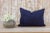 Textile Myia Antique Indigo Grain Sack Pillow For Sale - Image 7 of 9