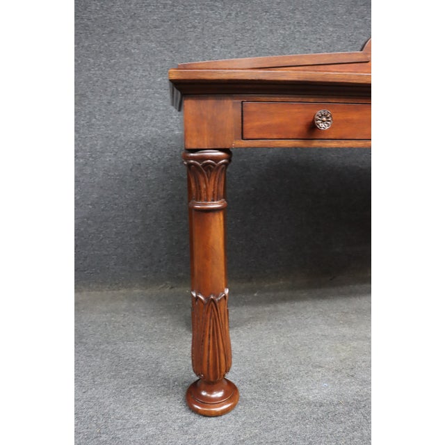 Late 20th Century Hickory Chair Co. Mahogany Console Table With Drawers For Sale - Image 5 of 13