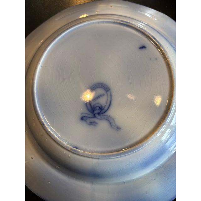 Asian Antique Wedgwood Chapoo Flow Blue Bowl For Sale - Image 3 of 12