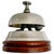 Vintage French Riviera Nickel & Mahogany Reception Desk Bell From Hotel De Paris in Monaco For Sale - Image 4 of 5