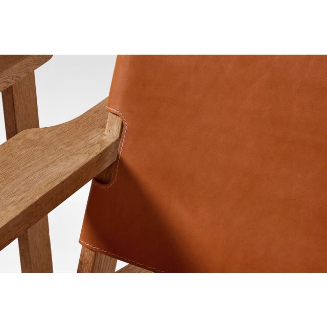 Cognac Leather Model 168 Hunters Lounge Chair by Kurt Østervig for K.P. Møbler, Denmark, 1960s For Sale - Image 6 of 7