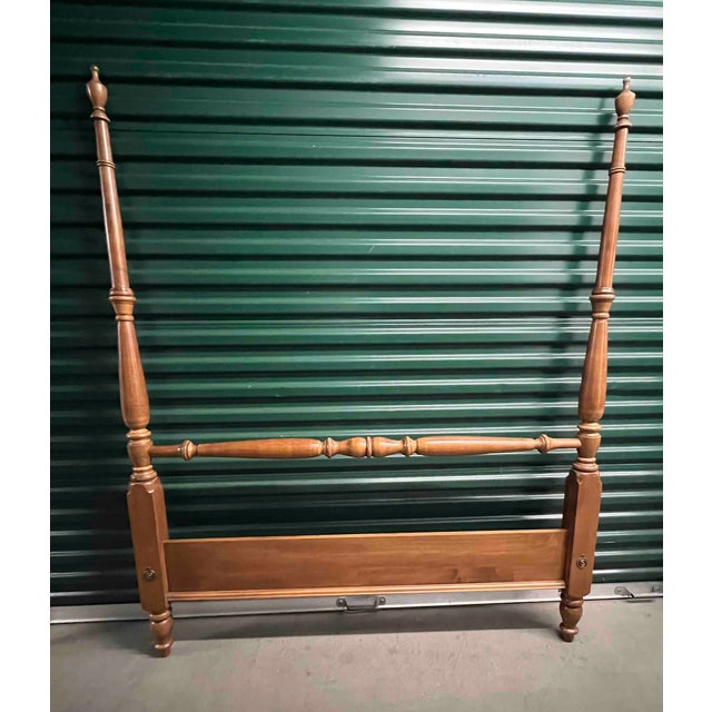 1960s Mid-Century Four-Poster Headboard and Footboard For Sale - Image 5 of 7