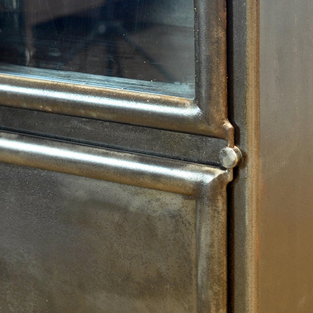 Black Glass and Iron Medical Cabinet from Kovona, 1950s For Sale - Image 11 of 14