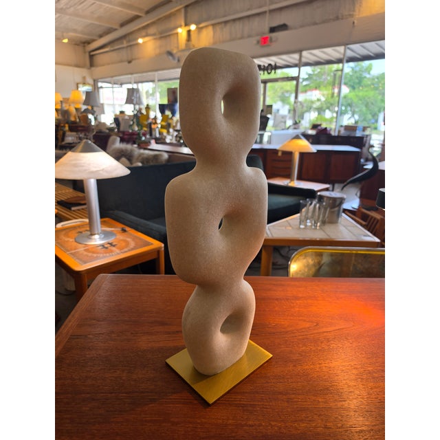 Abstract Sculpture in White by Arteriors For Sale - Image 9 of 13