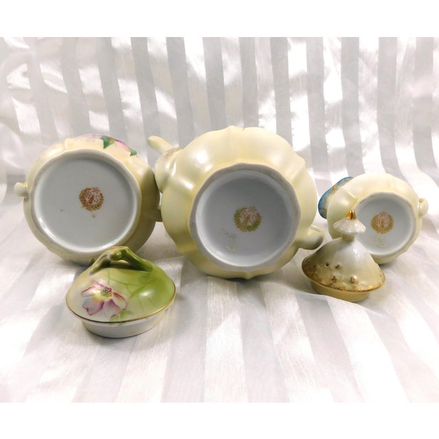 Late 18th Century Reinhold Schlegelmilch Rs Prussia Chocolate Pot With Matching Sugar and Creamer - 3pcs For Sale - Image 13 of 13