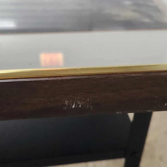 Wood Vintage Watercolor Landscape – Man Fishing by River, Signed b.a. Kim, Framed For Sale - Image 7 of 12