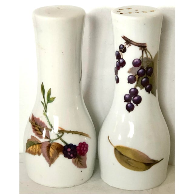 Royal Worcester Evesham Salt and Pepper Set Chairish