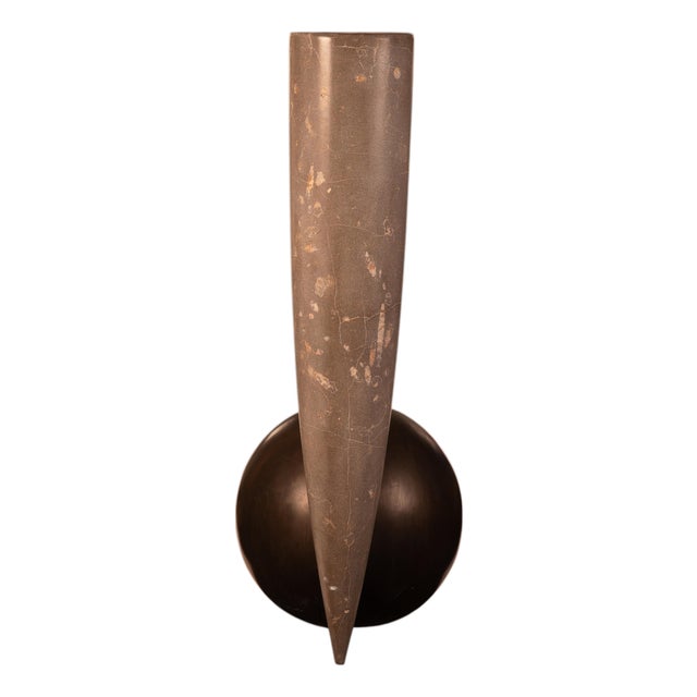Silvestrin Amphora in Jurassic Fossil Stone by Nerinea For Sale