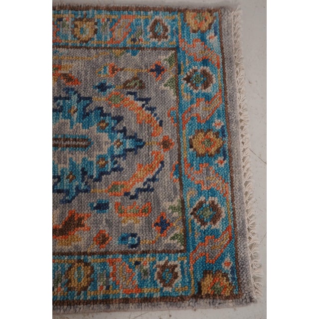Hand Knotted Approx: 2x10 Wool Runner Oriental Rug For Sale In Philadelphia - Image 6 of 9