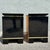 Chinoiserie Black Gloss Laminate Nightstands With Gold Accents - A Pair For Sale In West Palm - Image 6 of 11