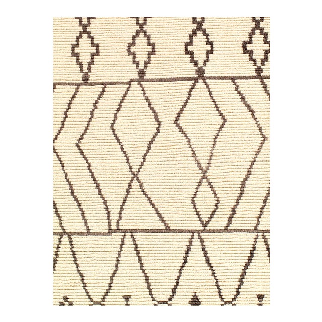 Very Decorative The modern style of this rug will give your room a contemporary accent. 100% Lamb's Wool Pile on a Wool...