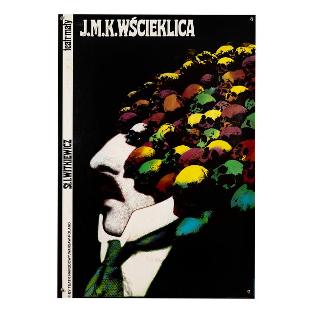 J.M.K. Wscieklica Theater Poster from Roman Cieslewicz, 1985 For Sale