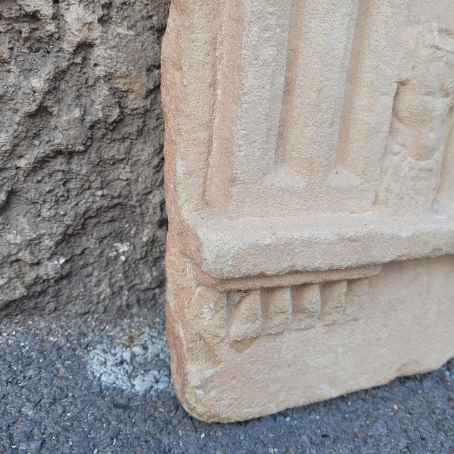 White Antique Bas-Relief in Sculpted Stone, 1800s For Sale - Image 8 of 15