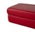 Vintage Leather Stool in Red For Sale - Image 4 of 10