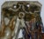 1920s Early 20th Century Polychromed Ceramic Hunting Theme Match Safe For Sale - Image 5 of 13