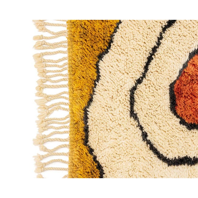 Abstract Hand-Knotted Wool Rug | 15'1" X 10'11" | One of a Kind Statement Rug For Sale - Image 10 of 12