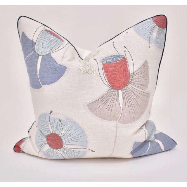 Textile Mid-Century Modern Romo Square Down/Feather Pillow For Sale - Image 7 of 7