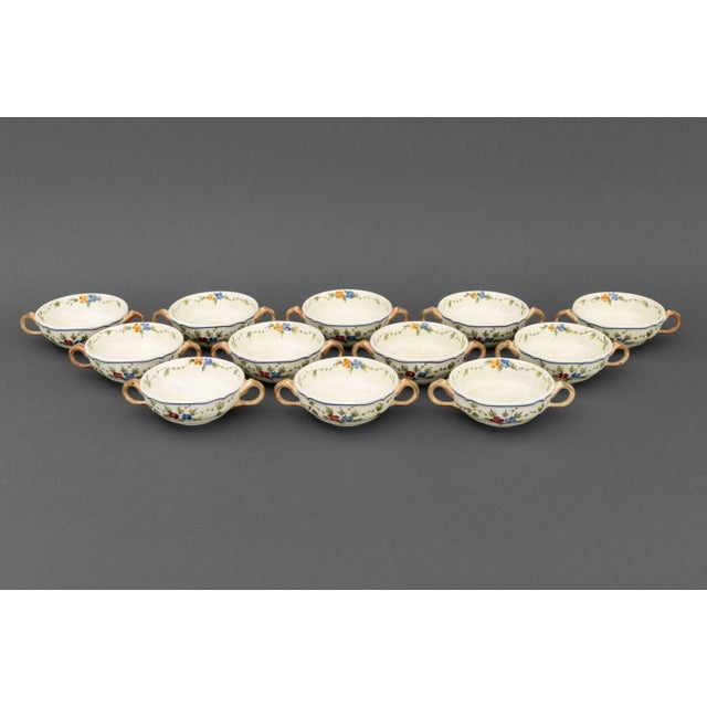 White French Longchamp "Nemours" Ceramic Partial Dinner Service Set For Sale - Image 8 of 18