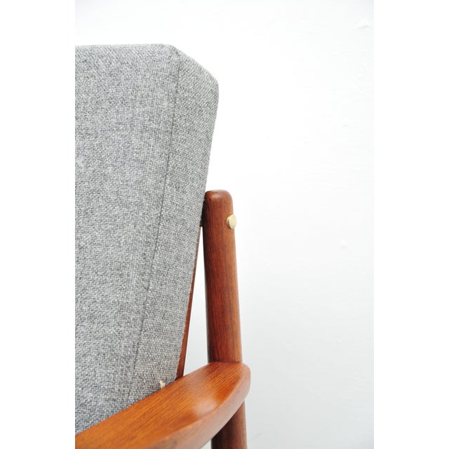 Brown Set of Teak Armchairs by Arne Vodder For Sale - Image 8 of 18