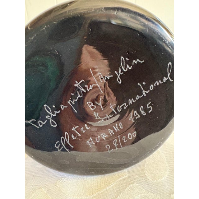 1985 Postmodern Lino Tagliapietra & Marina Angelin for Effetre Murano Glass Decanter, Signed For Sale - Image 12 of 14