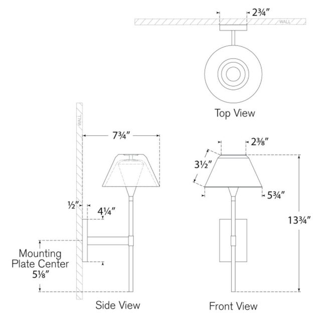 Waterford for Visual Comfort Signature Blaze 14" Sconce in Bronze with Clear Crystal For Sale - Image 12 of 14