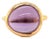 Mid 20th Century Fred of Paris Belles Rives Amethyst 18k Rose Gold Ring - Size 5.5 For Sale