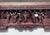 Brown 19th Century Chinese Carved Wood Door Lintel Framed in Shadow Box For Sale - Image 8 of 12