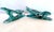 Handcrafted Teal Enameled Door Handles by Gabbianelli, 1950s, Set of 2 For Sale - Image 4 of 18