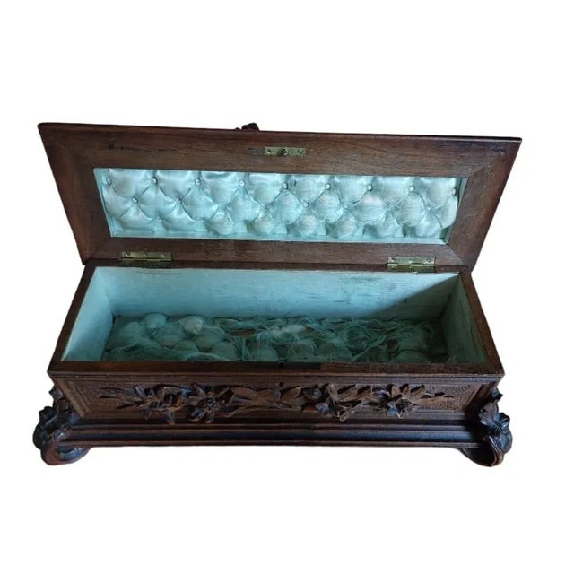 Wood Black Forest Jewelery Box For Sale - Image 7 of 8