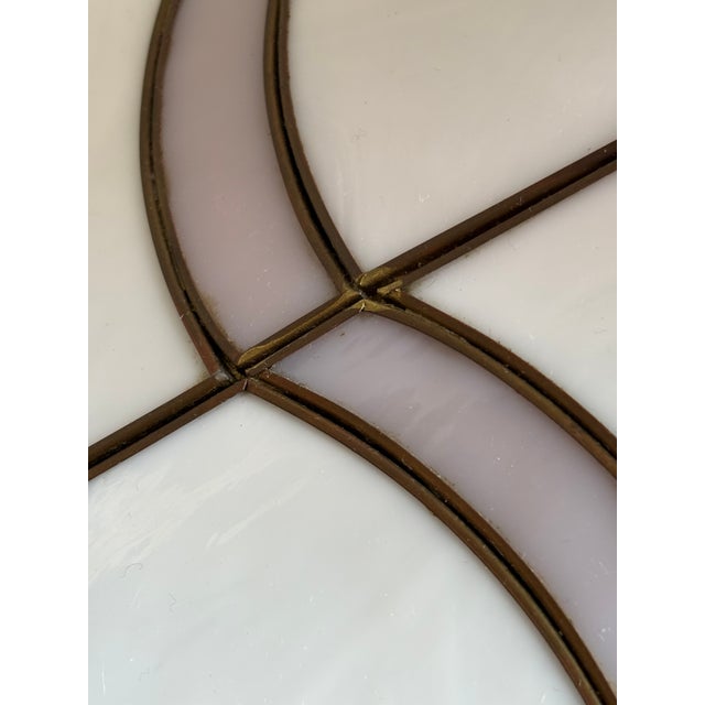 1970s Revival Slag Glass Pendant Light For Sale - Image 11 of 18