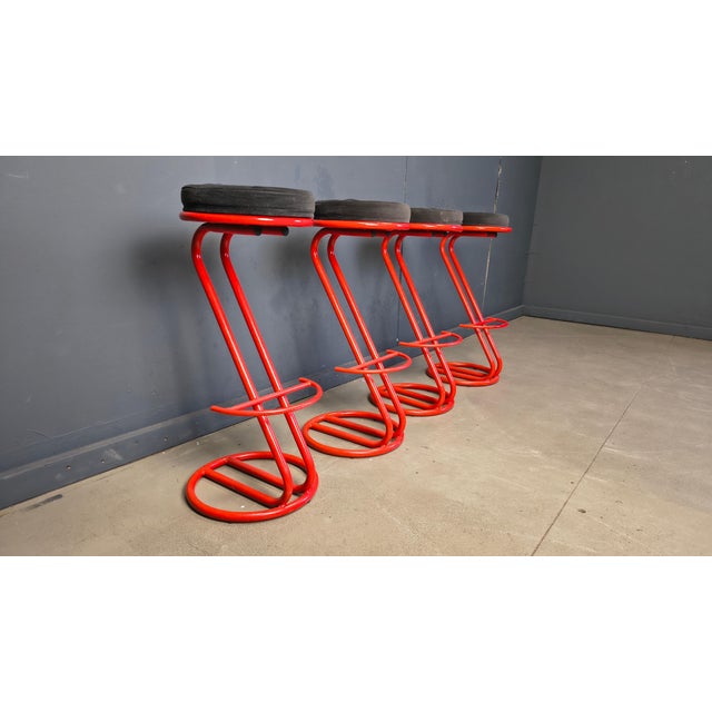 Vintage Bar Stools, 1980s, Set of 4 For Sale - Image 6 of 13