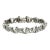 Mid-Century 18 Karat White Gold Jabel 3.5 Carat Total Weight Bracelet For Sale