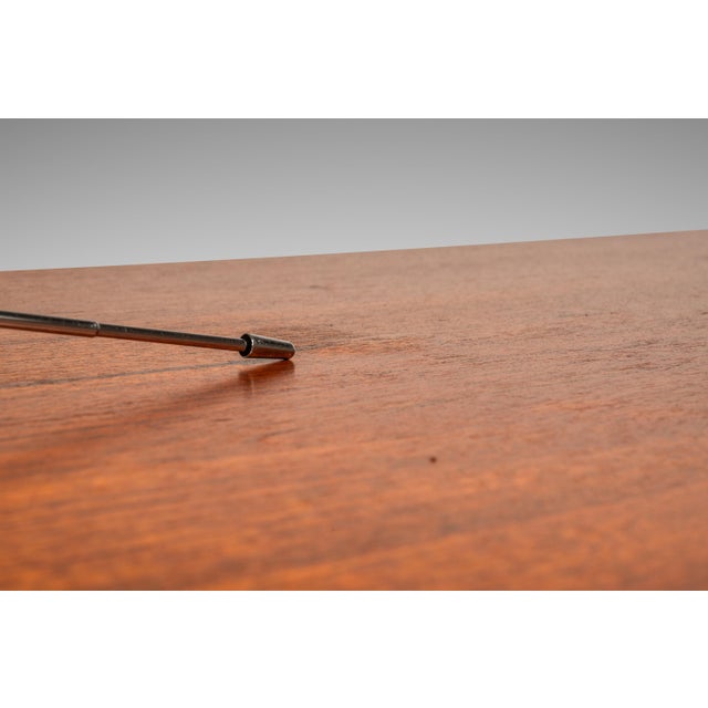 1960s Danish Mid-Century Modern "Floating" Executive Desk in Teak by Dyrlund, Denmark, C. 1960s For Sale - Image 5 of 18