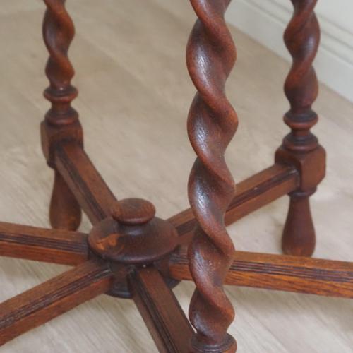 Antique Baroque Style Side Table with Twisted Columns, 1890 For Sale - Image 4 of 14