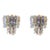 1970s Iridescent Wall Lights Murano Glass Sconces Vistosi Style - Pair For Sale