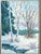We are selling this attractive Modernist Impressionist winter landscape painting. This painting is executed on canvas with...