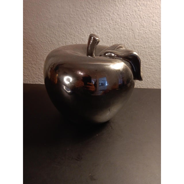 1980s 1980s Wilton Armetale Usa Aluminium Apple Figurine For Sale - Image 5 of 7