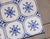 Antique 1920s Portuguese Ceramic Tiles With Stylized Art Deco Rosette Motif Set of 14 For Sale - Image 13 of 18