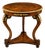 Hand-Carved Italian Walnut Burl Side Table For Sale