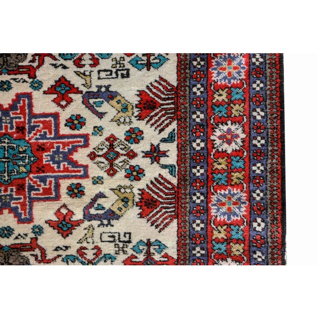 Textile Vintage Ardabil Rug For Sale - Image 7 of 11