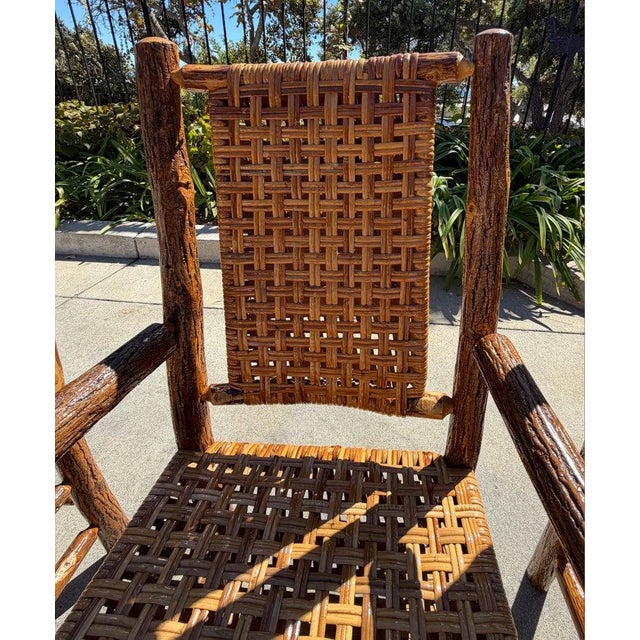 1930s Set of Four 1930s Old Hickory Arm Chairs For Sale - Image 5 of 10