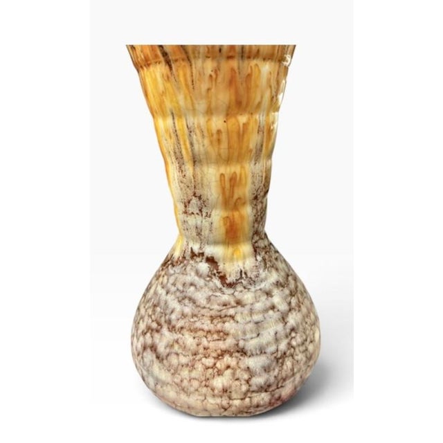 SylvaC Art Deco "Alex" Pottery Jug / Vase Featuring a Distinctive Geometric Bamboo-Style Handle. For Sale - Image 11 of 13