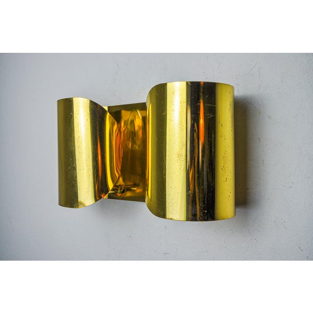 1970s Vintage Italian Wall Lamp in Brass from Foglios, 1970 For Sale - Image 5 of 10