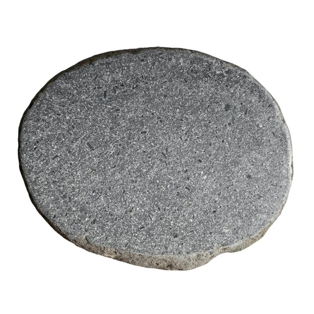 Vintage natural stacked river rock side table or stool. Level polished top area for placing objects or for sitting. Great...