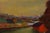 Egon Larsson, Swedish Canal Cityscape, 1955, Oil on Canvas For Sale - Image 4 of 11
