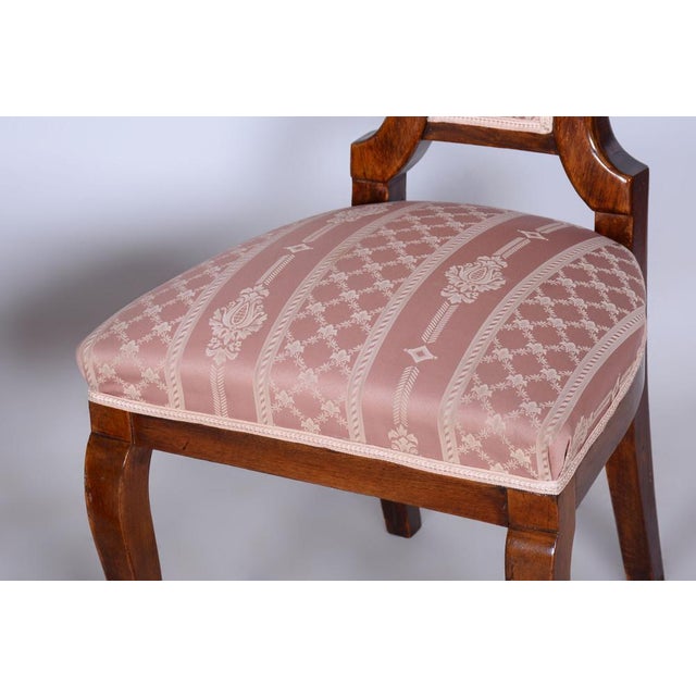 Biedermeier Oak Seating Set in Walnut, Austria, 1840s, Set of 5 For Sale - Image 16 of 18