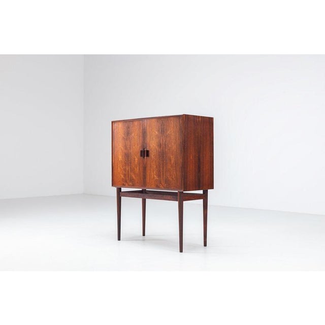 Jason Møbler Bar Cabinet in Rosewood by Helge Vestergaard Jensen for Jason Mobler, Denmark, 1960 For Sale - Image 4 of 16